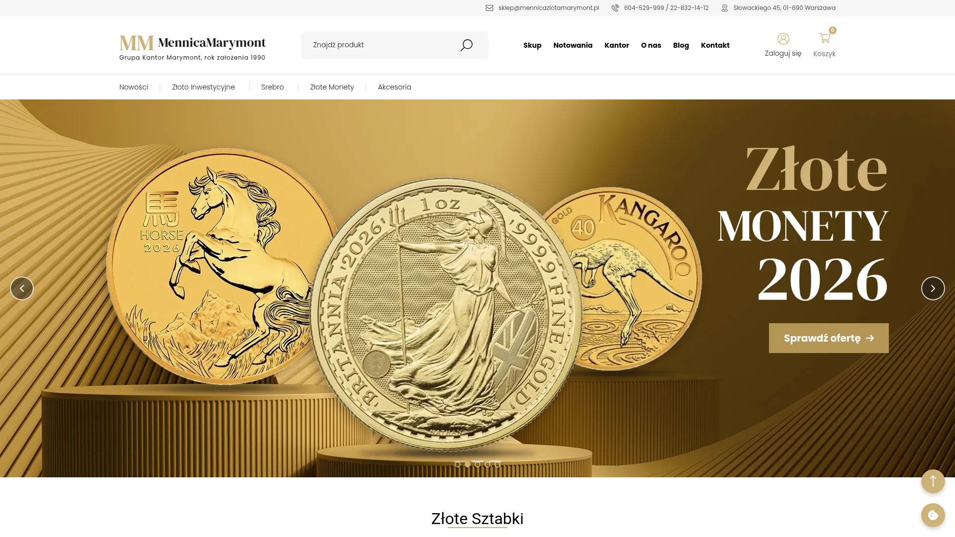mennicazlotamarymont.pl
